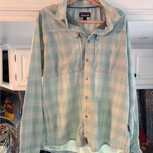 Patagonia Men's Sky Blue Checkered Shirt